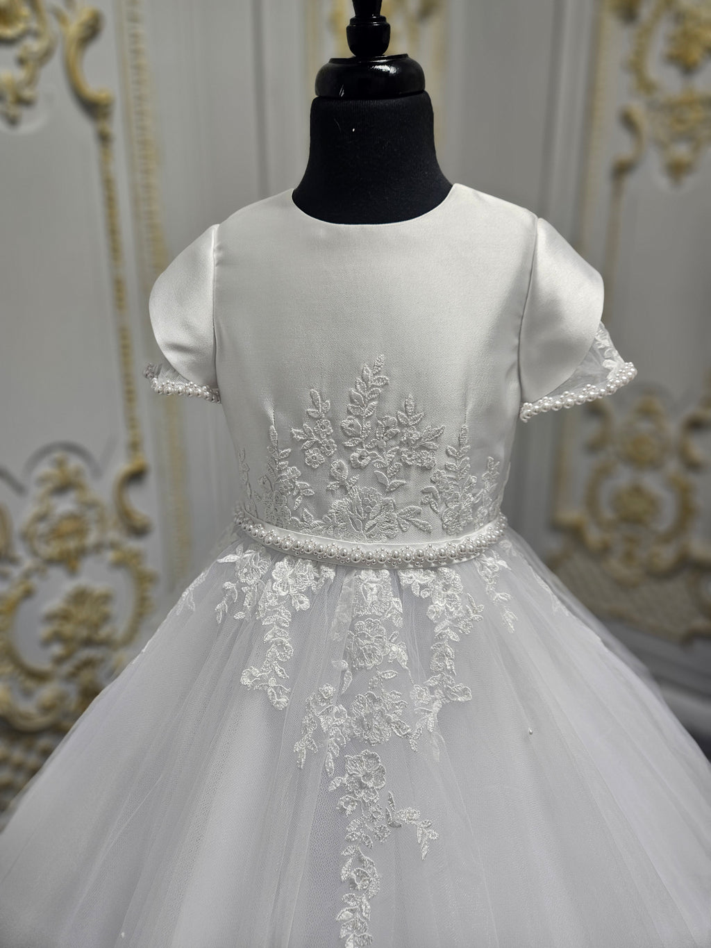 COMMUNION DRESS Isabella Girls White Communion Dress IS26392 EXCLUSIVE TO KINDLE