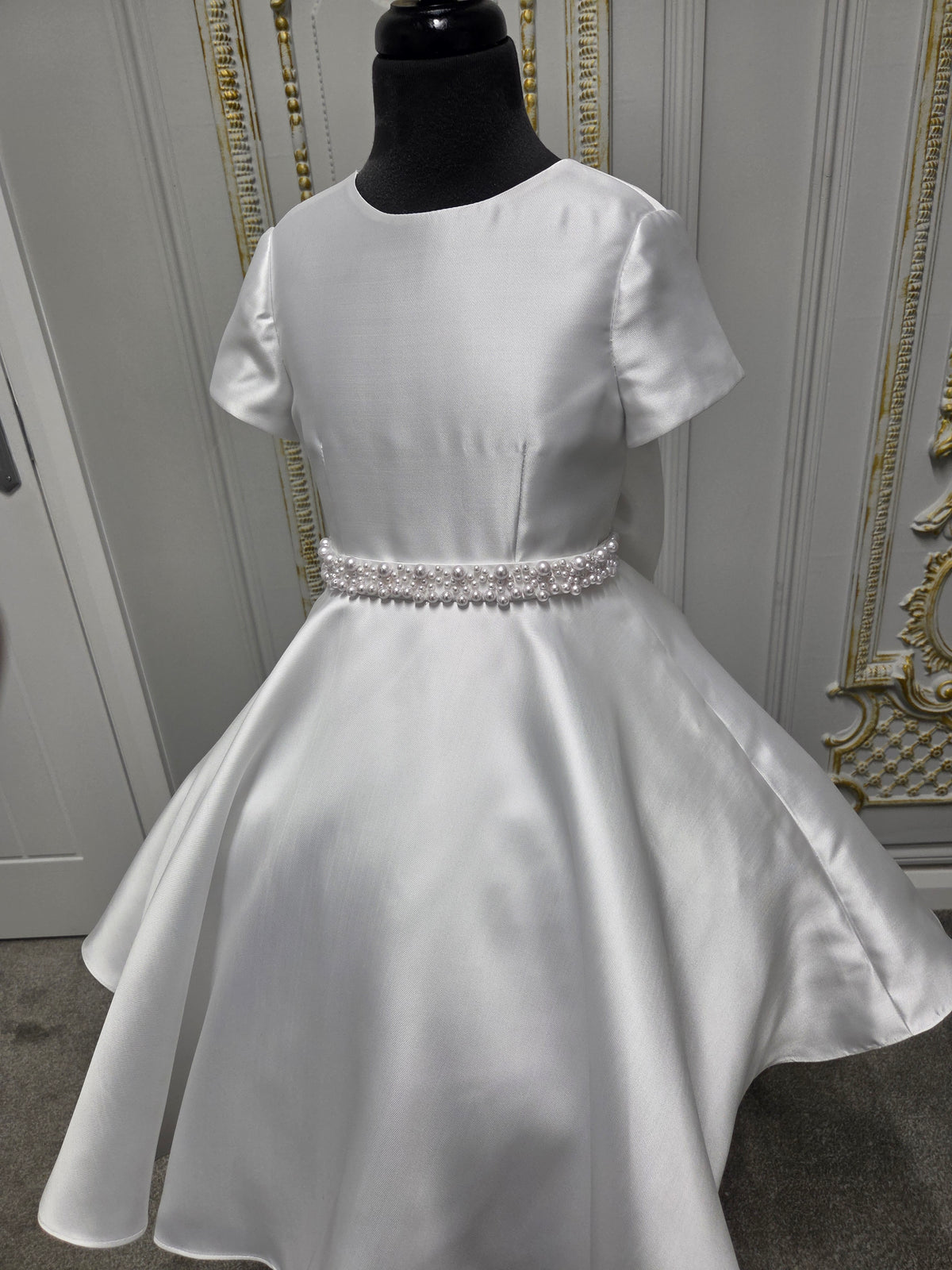 KOKO Girls White Communion Dress:- KO27734
