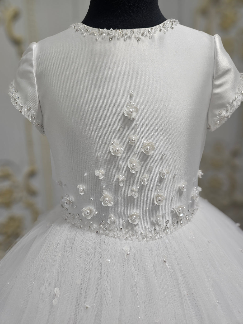 COMMUNION DRESS Isabella Girls White Communion Dress IS26386 EXCLUSIVE TO KINDLE