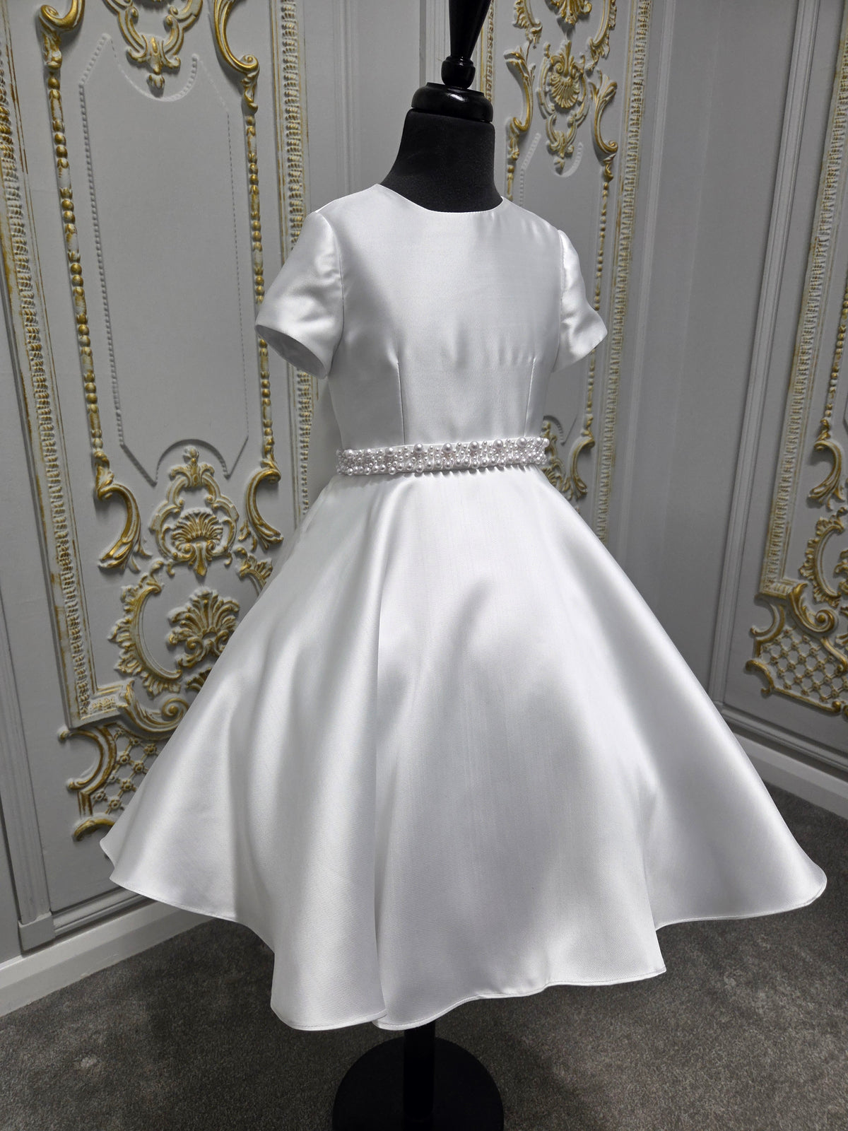 KOKO Girls White Communion Dress:- KO27734