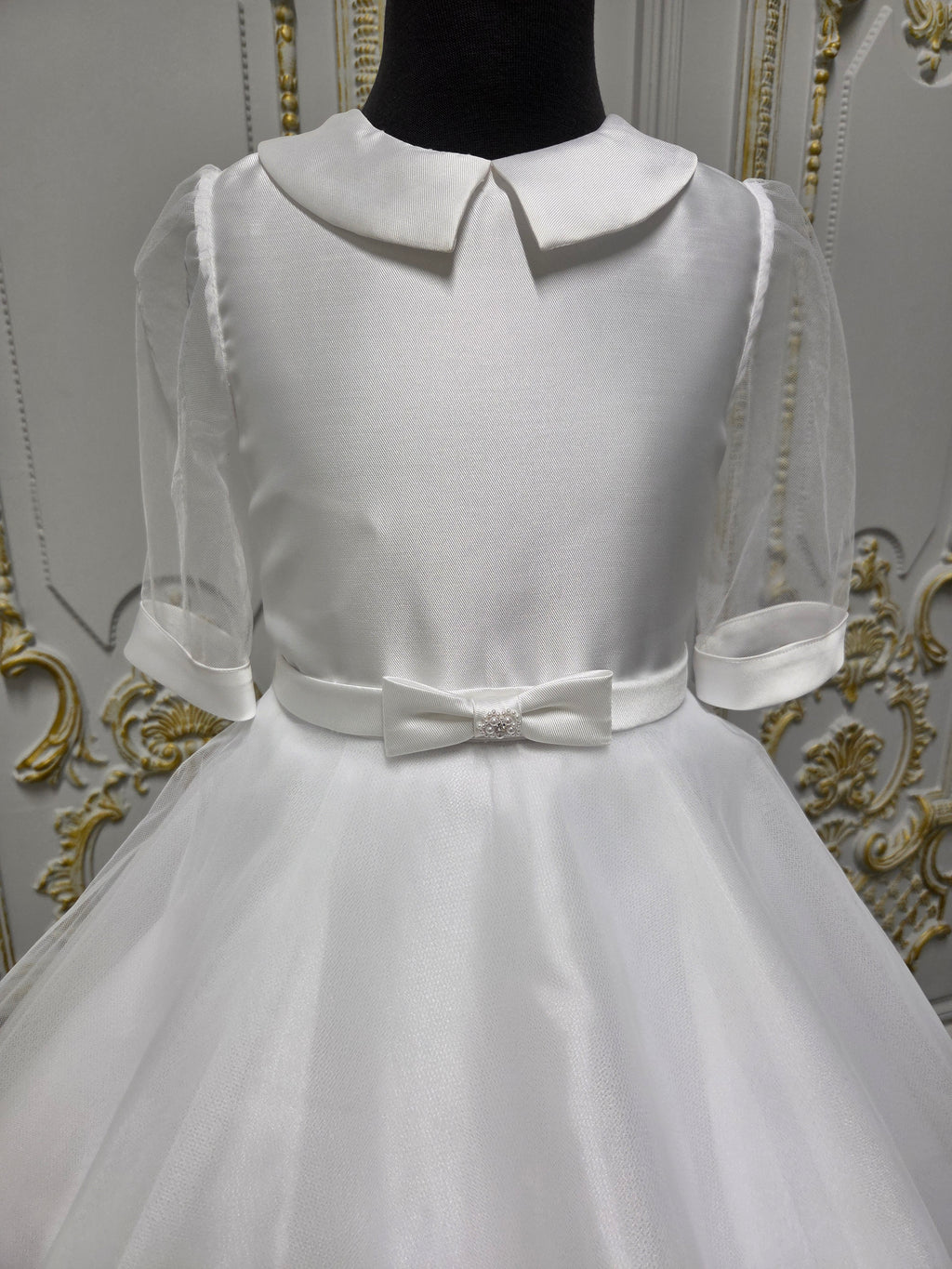 Isabella Girls White Communion Dress IS27498 EXCLUSIVE TO KINDLE