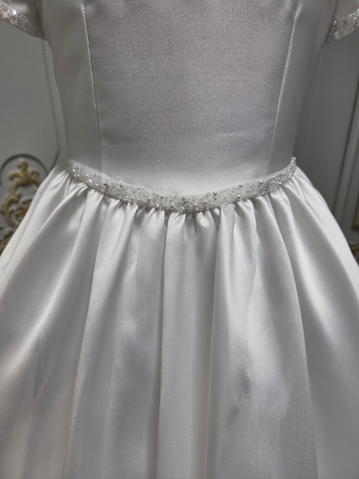 Isabella Girls White Communion Dress:- KO27765