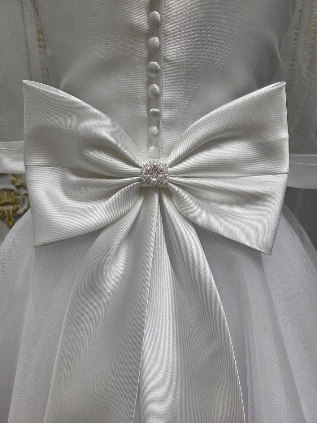 Isabella Girls White Communion Dress IS27498 EXCLUSIVE TO KINDLE