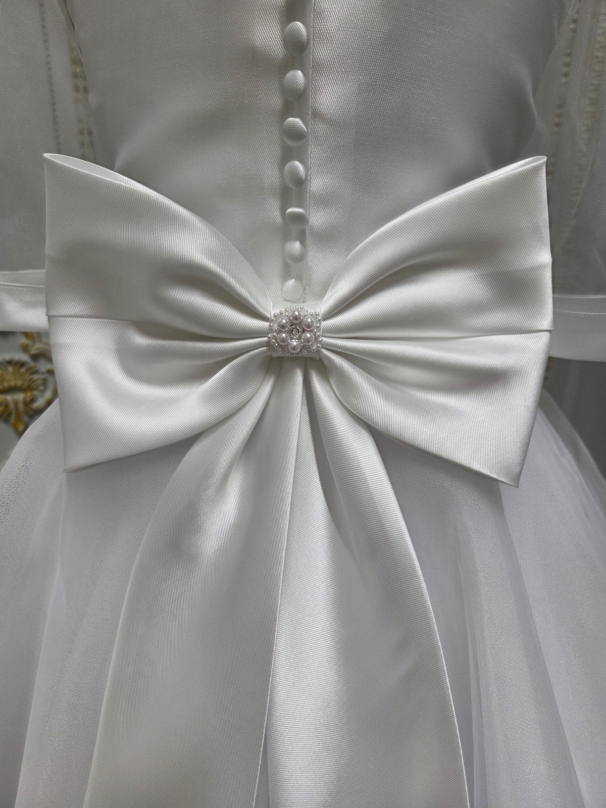 Isabella Girls White Communion Dress IS27498 EXCLUSIVE TO KINDLE