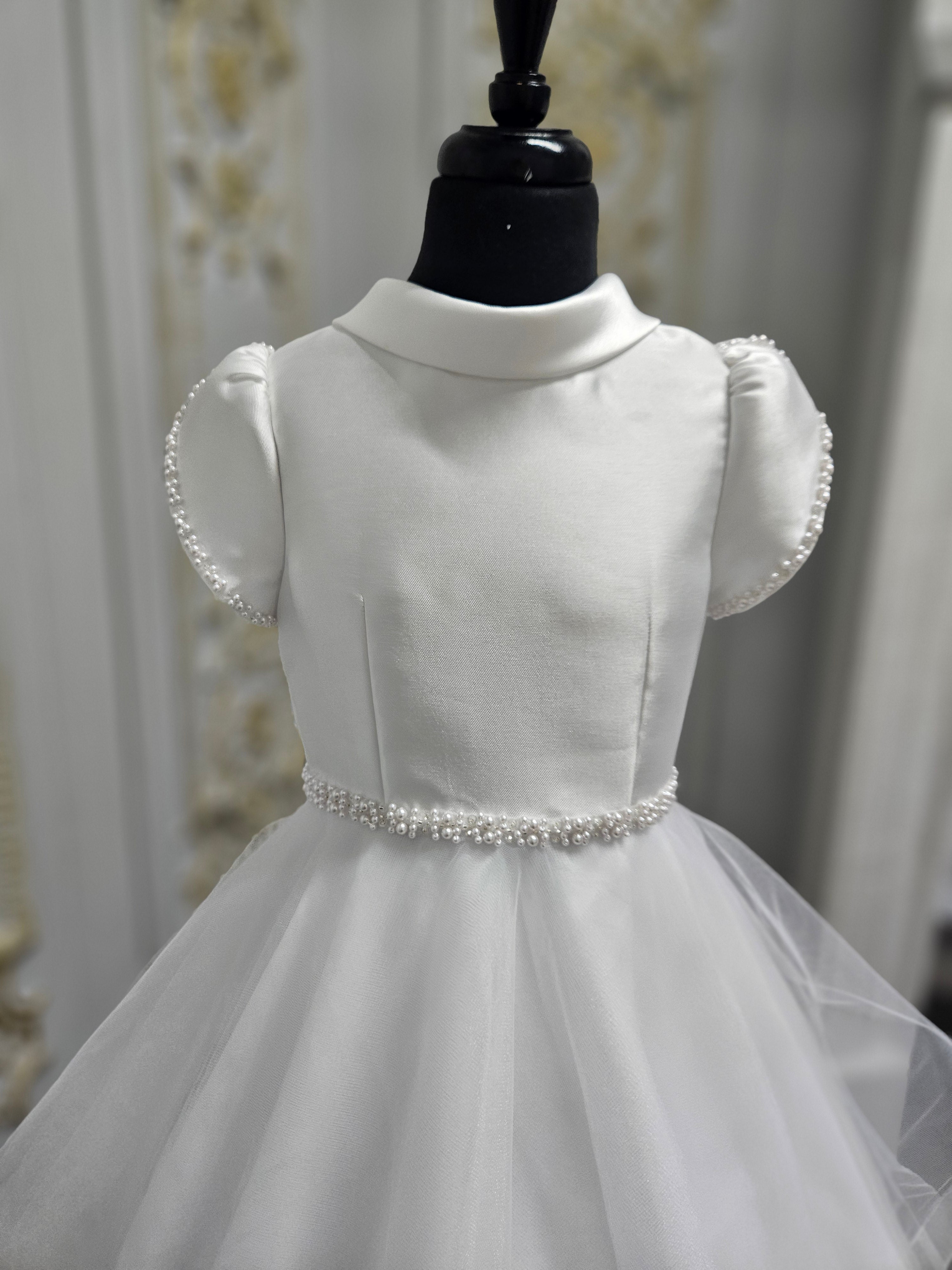 COMMUNION DRESS Isabella Girls White Communion Dress IS26382 EXCLUSIVE TO KINDLE