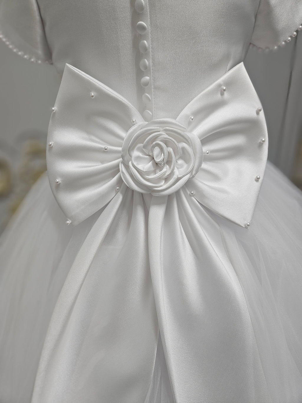 COMMUNION DRESS Isabella Girls White Communion Dress IS26384 EXCLUSIVE TO KINDLE