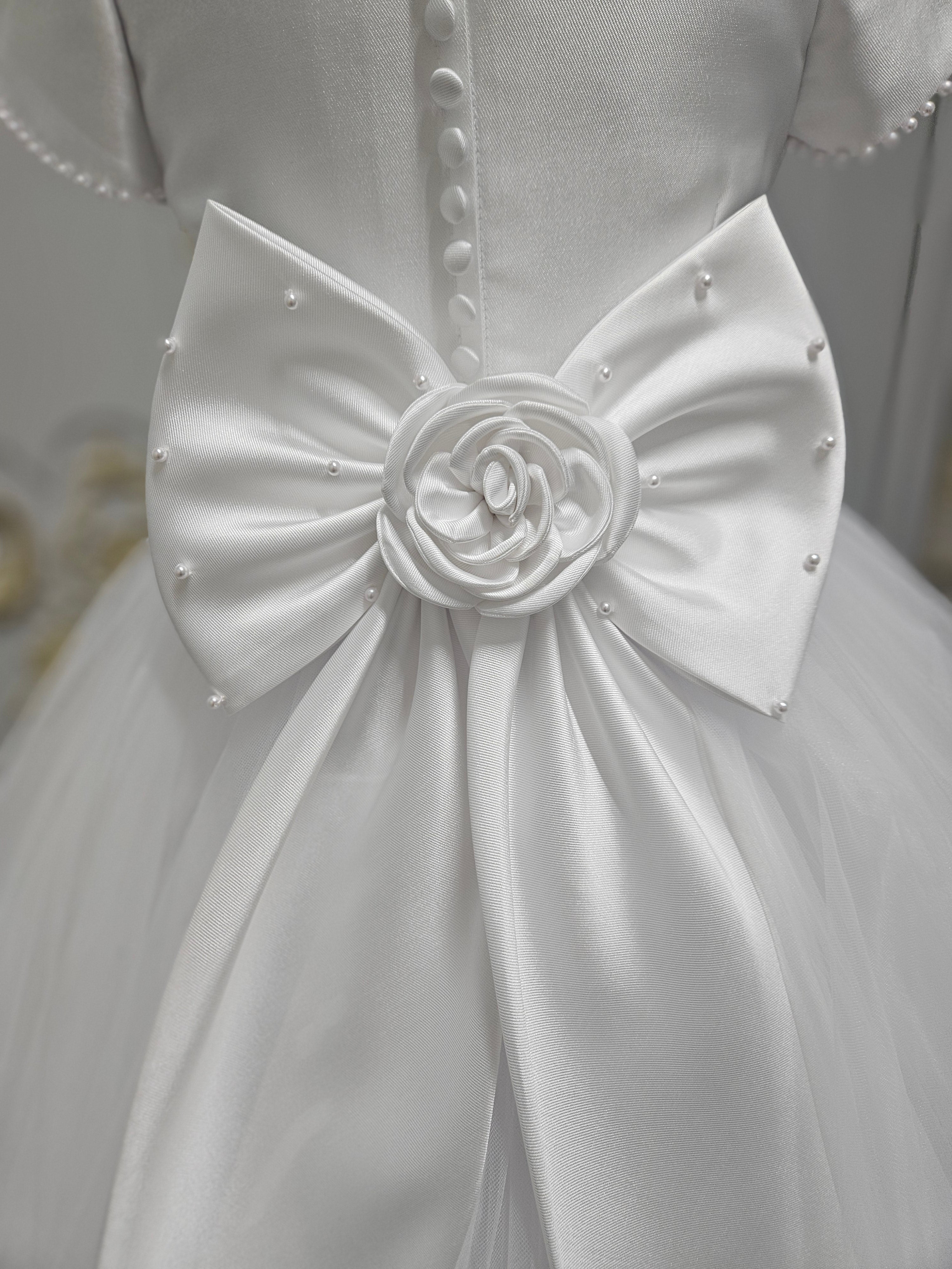 COMMUNION DRESS Isabella Girls White Communion Dress IS26384 EXCLUSIVE TO KINDLE