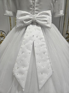 KINDLE EXCLUSIVE Girls White Communion Dress:- PJ106