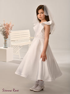 SALE COMMUNION DRESS Sienna Rose By Sweetie Pie Girls White Communion Dress:- SR719 AGE 6, 7, 8 & 9