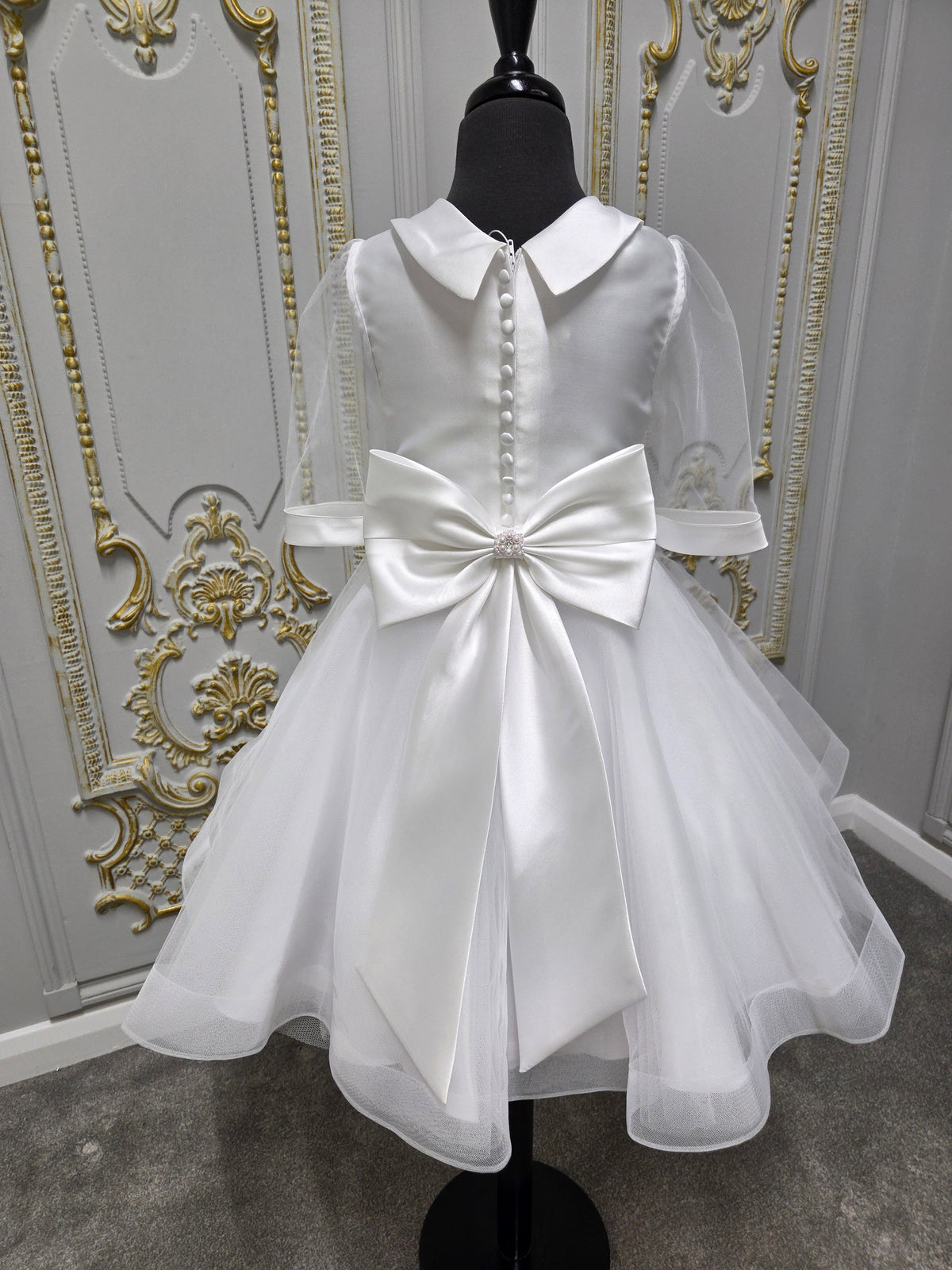 Isabella Girls White Communion Dress IS27498 EXCLUSIVE TO KINDLE