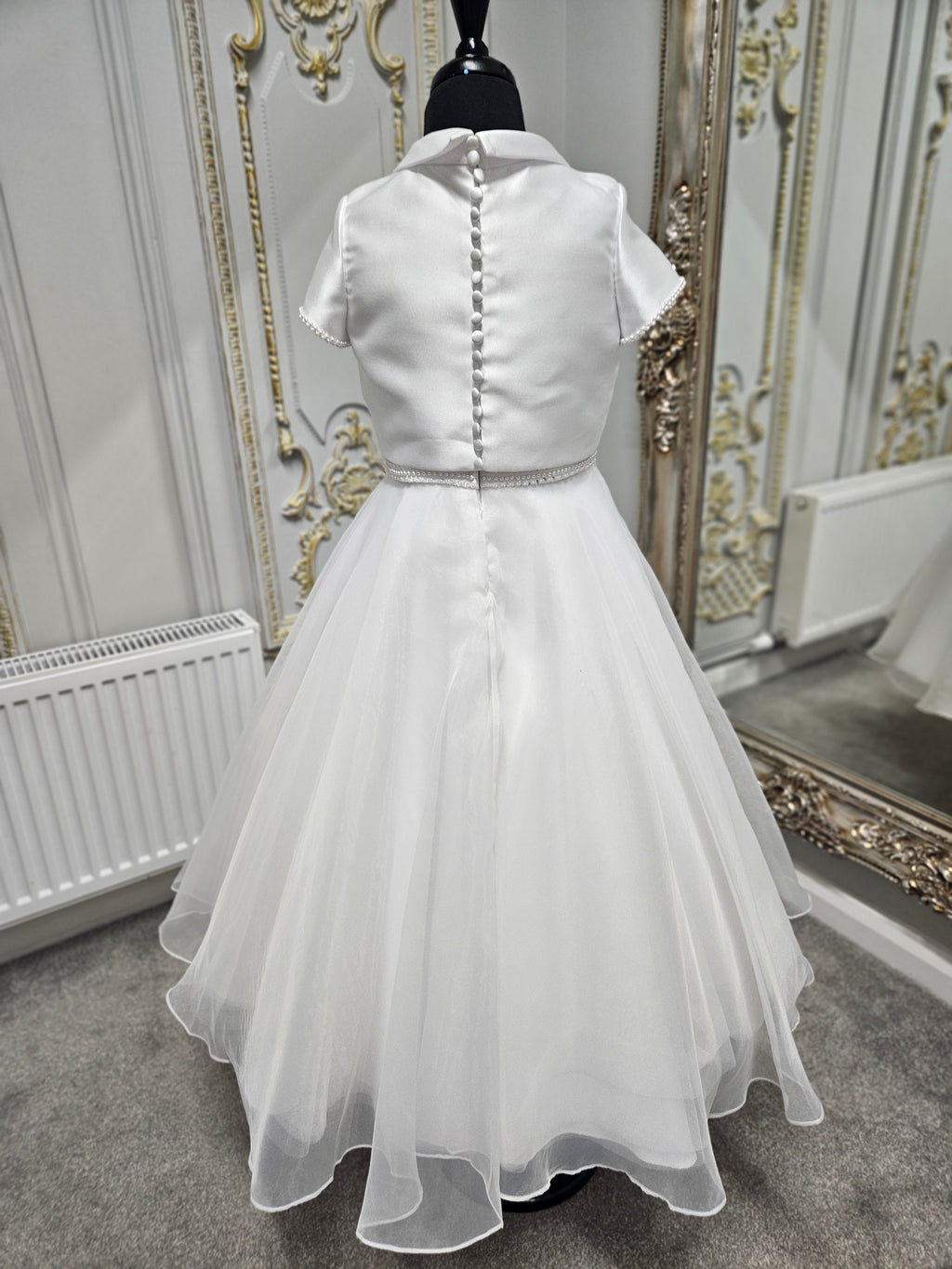 SALE COMMUNION DRESS KOKO Girls White Communion Dress:- KO25825/826 AGE 6 & 7