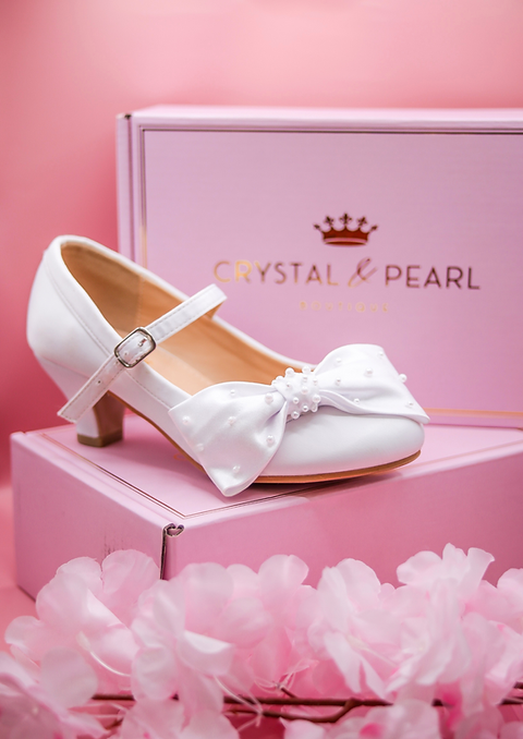 Crystal & Pearl Audrey Heel Shoe
