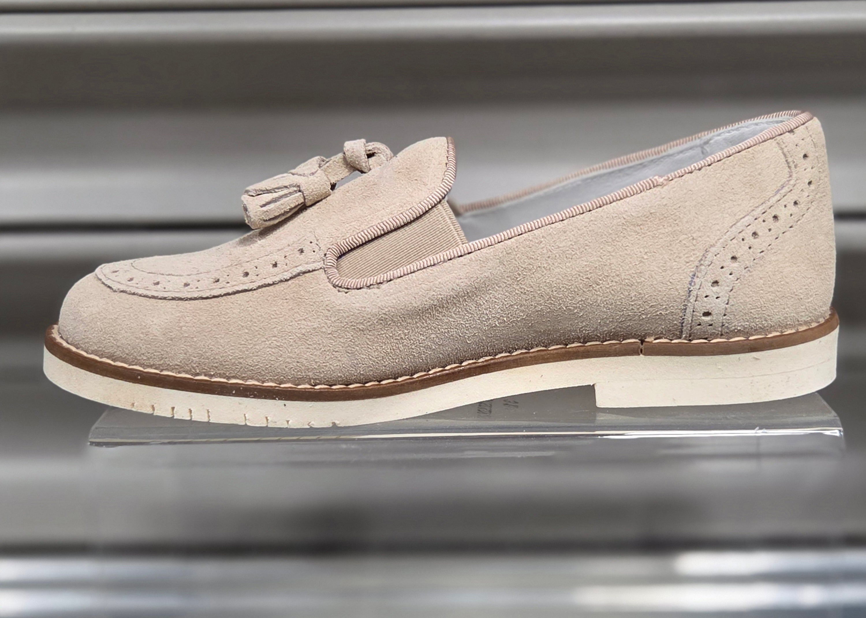 Boys Shoe Gux Beige Loafer