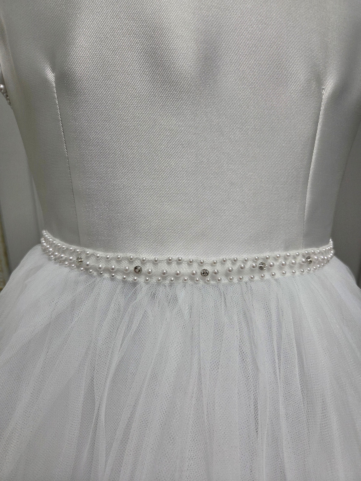 Isabella Girls White Communion Dress IS27496 EXCLUSIVE TO KINDLE