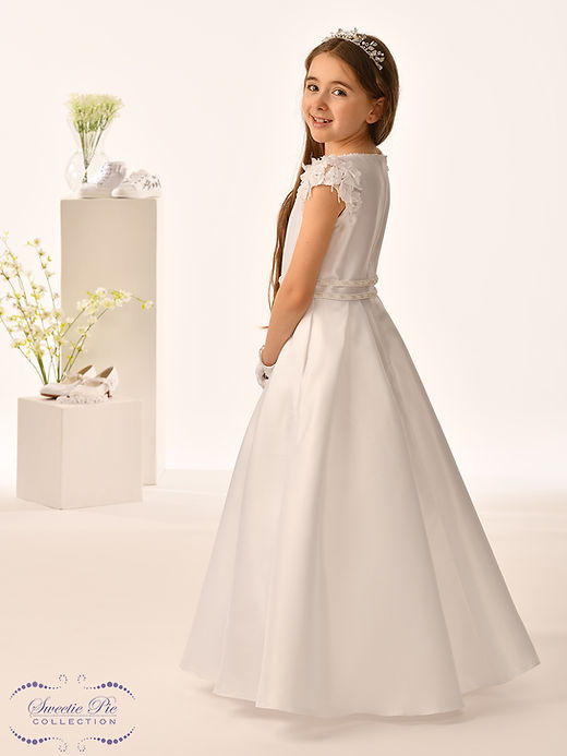 Sweetie Pie Girls White Communion Dress:- 5026