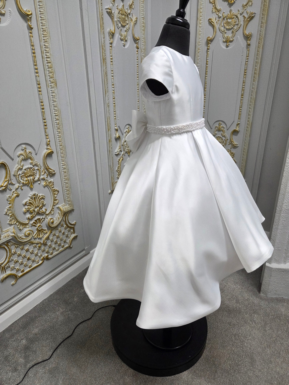 Isabella Girls White Communion Dress:- KO27746