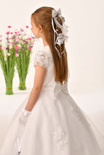 Load image into Gallery viewer, SALE COMMUNION DRESS Savannah Raye By Sweetie Pie Girls White Communion Dress:-Naomi

