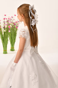 SALE COMMUNION DRESS Savannah Raye By Sweetie Pie Girls White Communion Dress:-Naomi