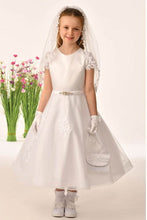 Load image into Gallery viewer, SALE COMMUNION DRESS Savannah Raye By Sweetie Pie Girls White Communion Dress:-Naomi
