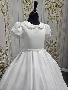 KINDLE EXCLUSIVE Girls White Communion Dress:- PJ105