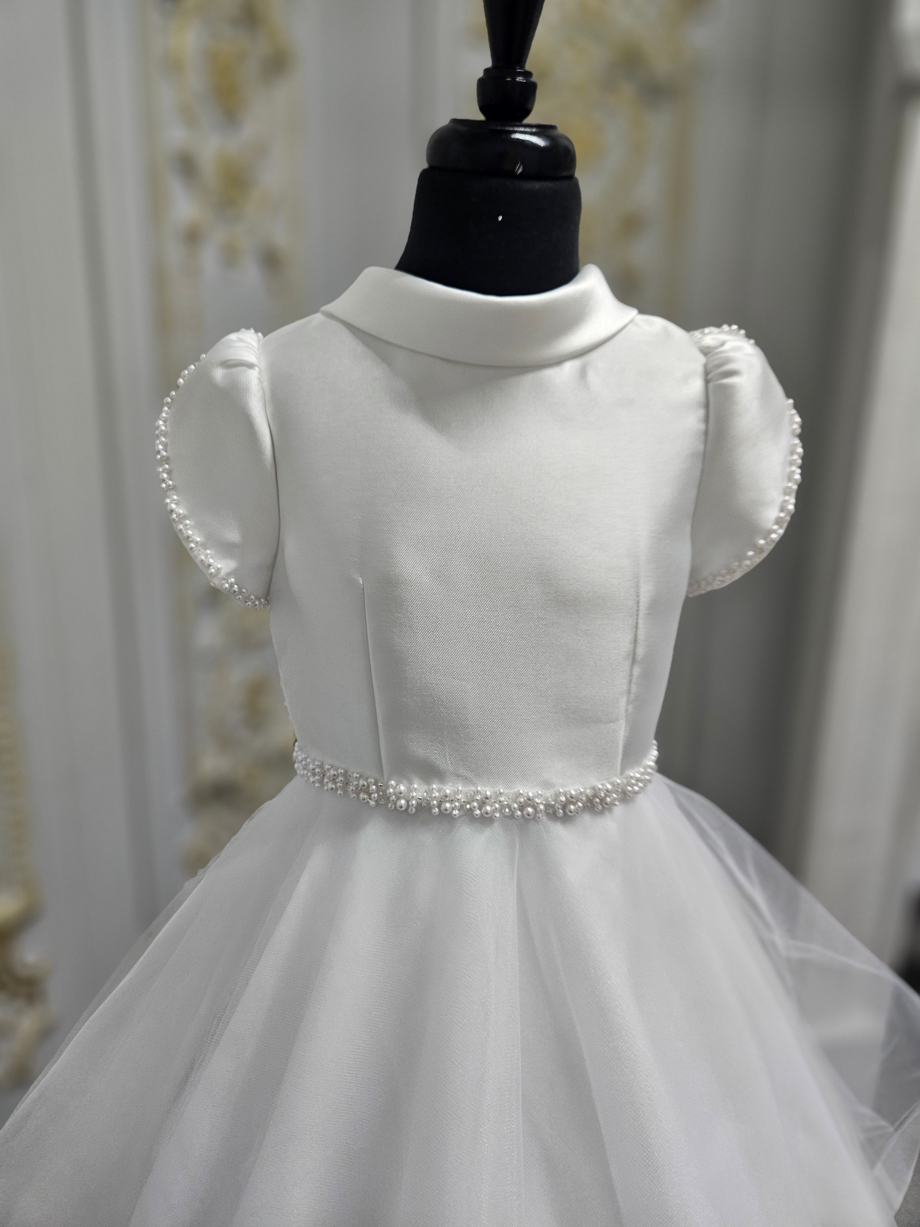 COMMUNION DRESS Isabella Girls White Communion Dress IS26382 EXCLUSIVE TO KINDLE