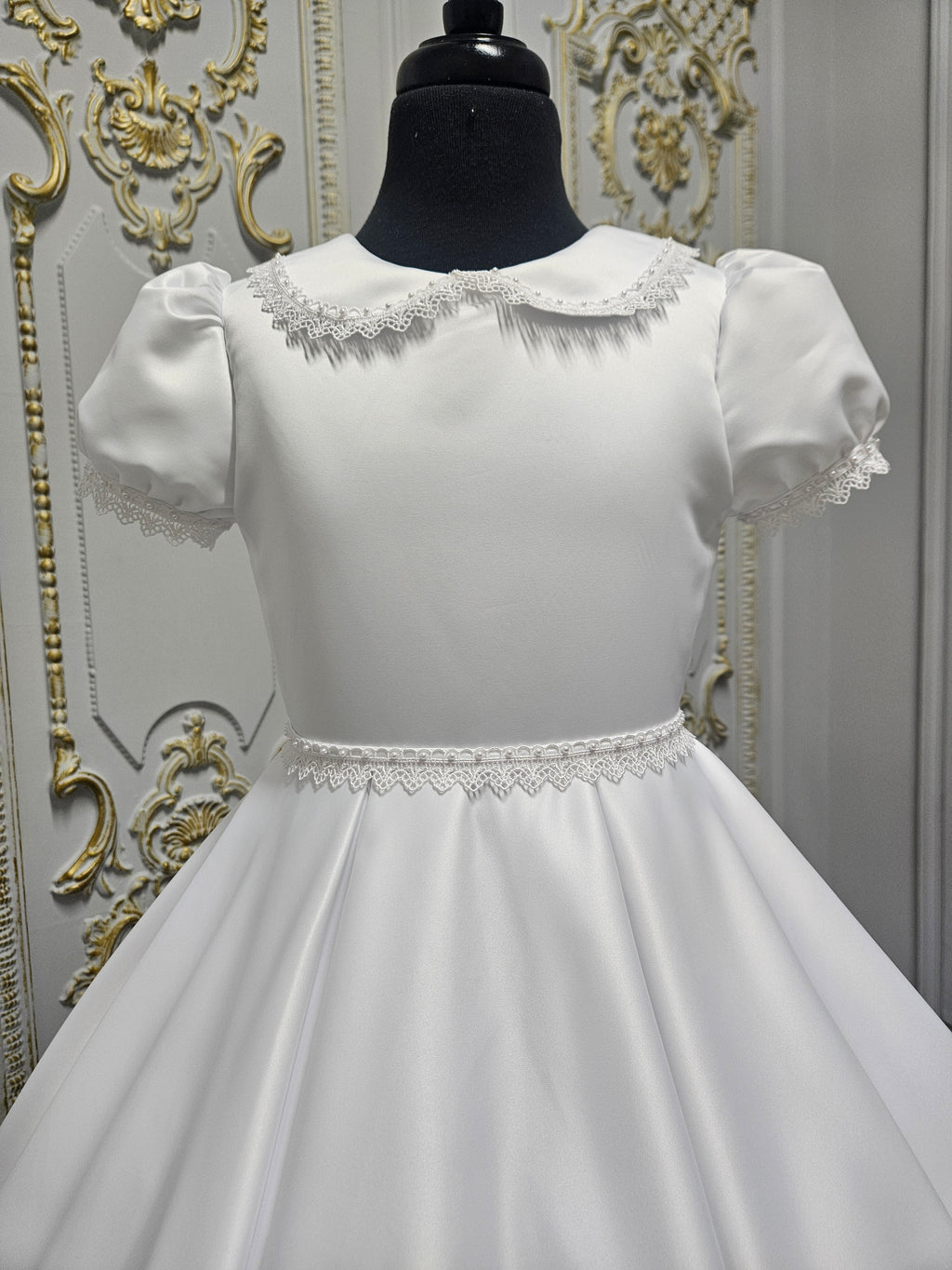 KINDLE EXCLUSIVE Girls White Communion Dress:- PJ105