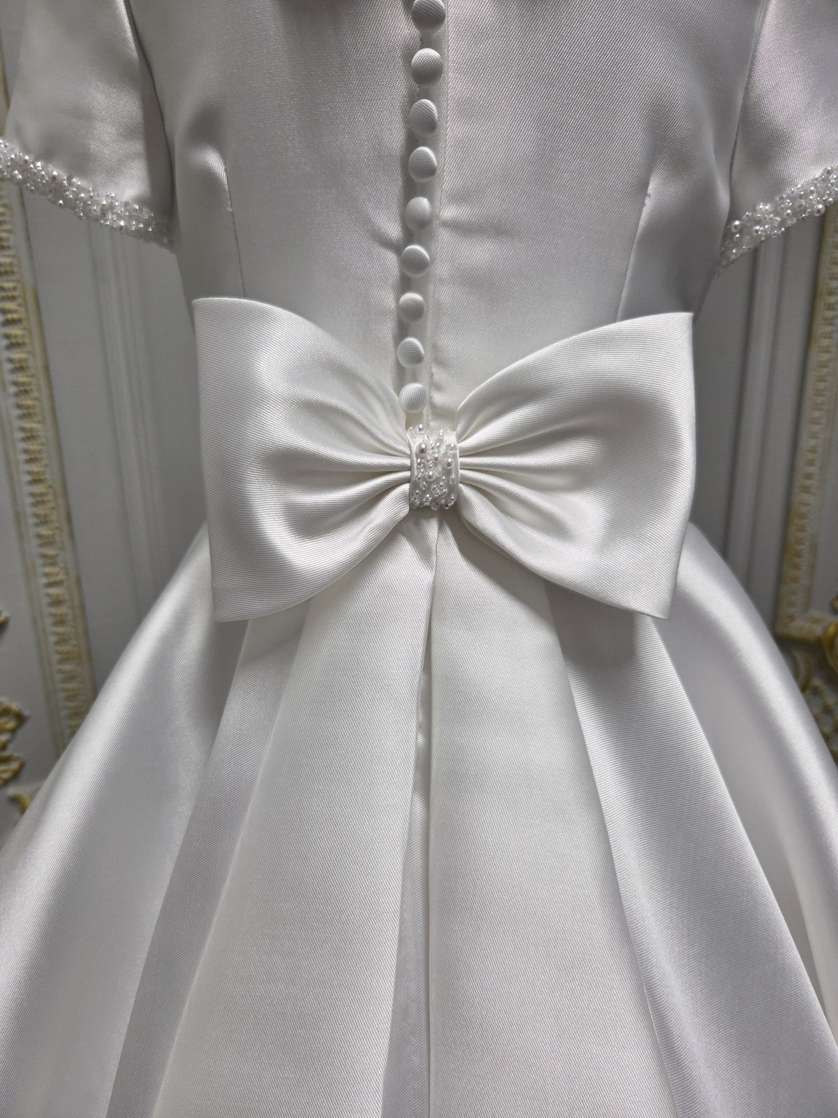 Isabella Girls White Communion Dress IS27494 EXCLUSIVE TO KINDLE