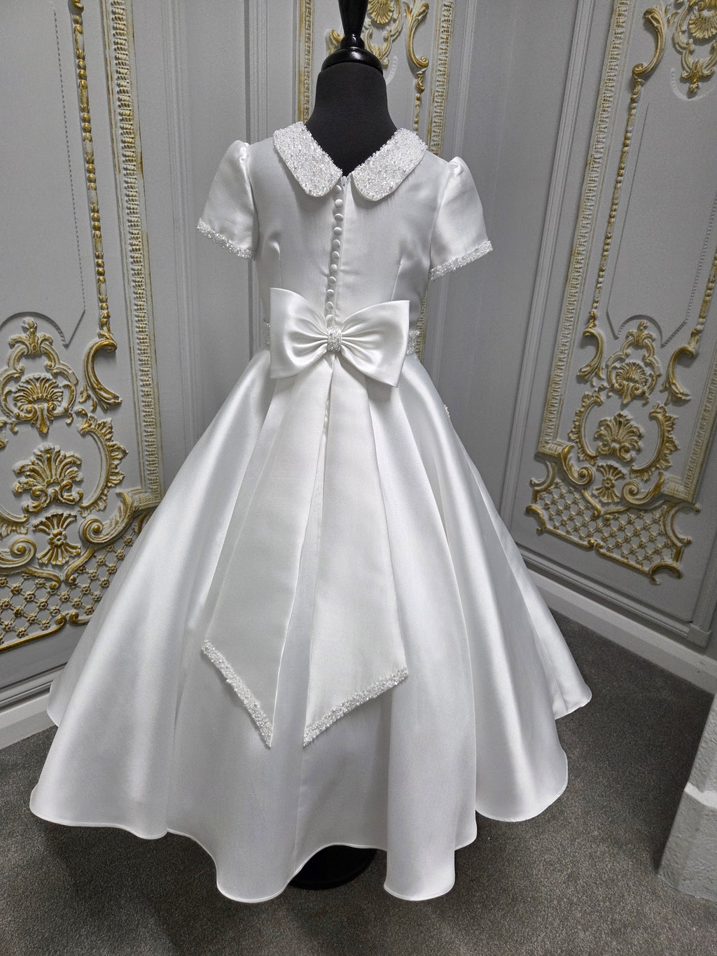 Isabella Girls White Communion Dress IS27494 EXCLUSIVE TO KINDLE