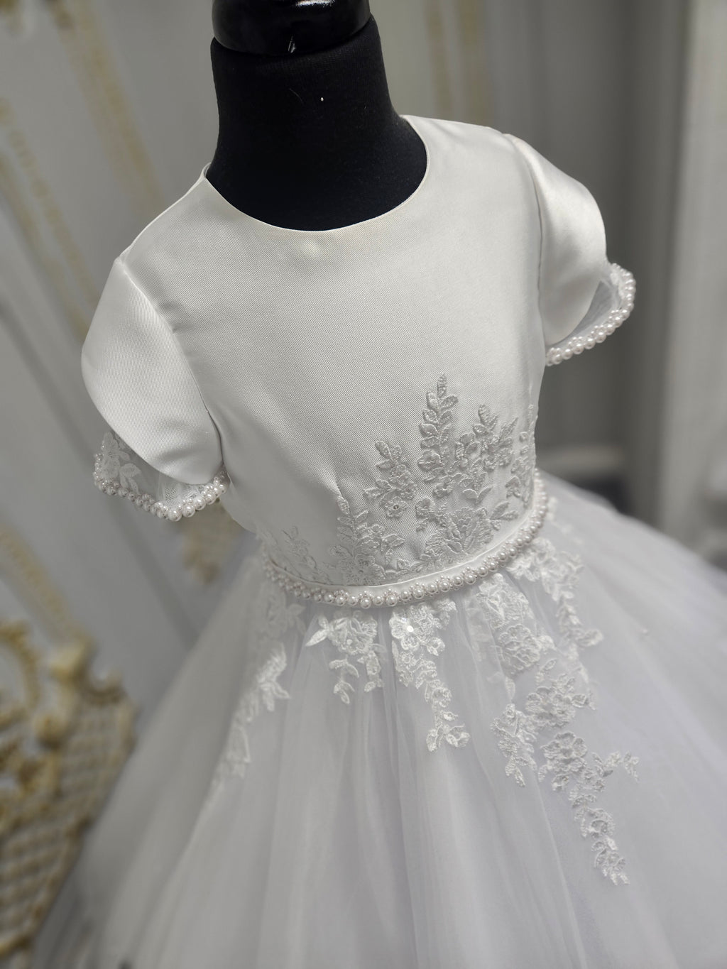 COMMUNION DRESS Isabella Girls White Communion Dress IS26392 EXCLUSIVE TO KINDLE