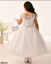 Load image into Gallery viewer, Rosa Bella By Sweetie Pie Girls White Communion Dress:- RB679
