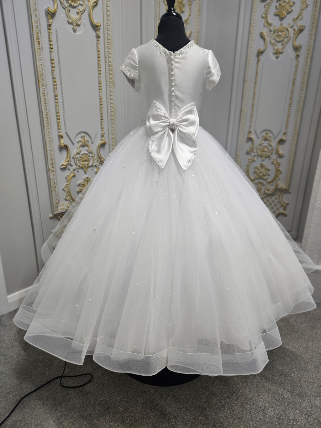 COMMUNION DRESS Isabella Girls White Communion Dress IS26386 EXCLUSIVE TO KINDLE