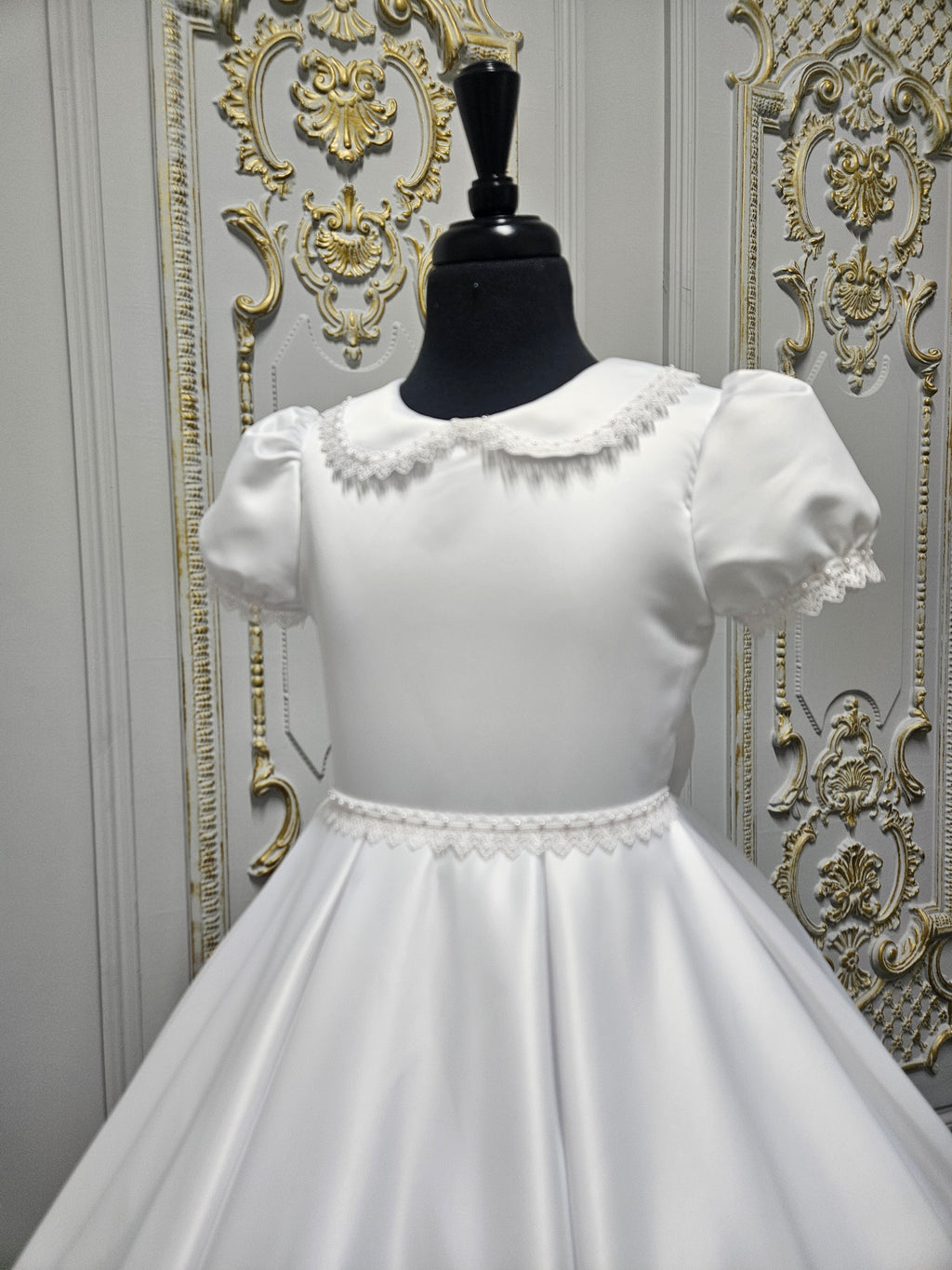 KINDLE EXCLUSIVE Girls White Communion Dress:- PJ105