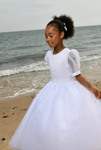 Load image into Gallery viewer, Paula&#39;s Communion Girls White Communion Dress:- PJ94
