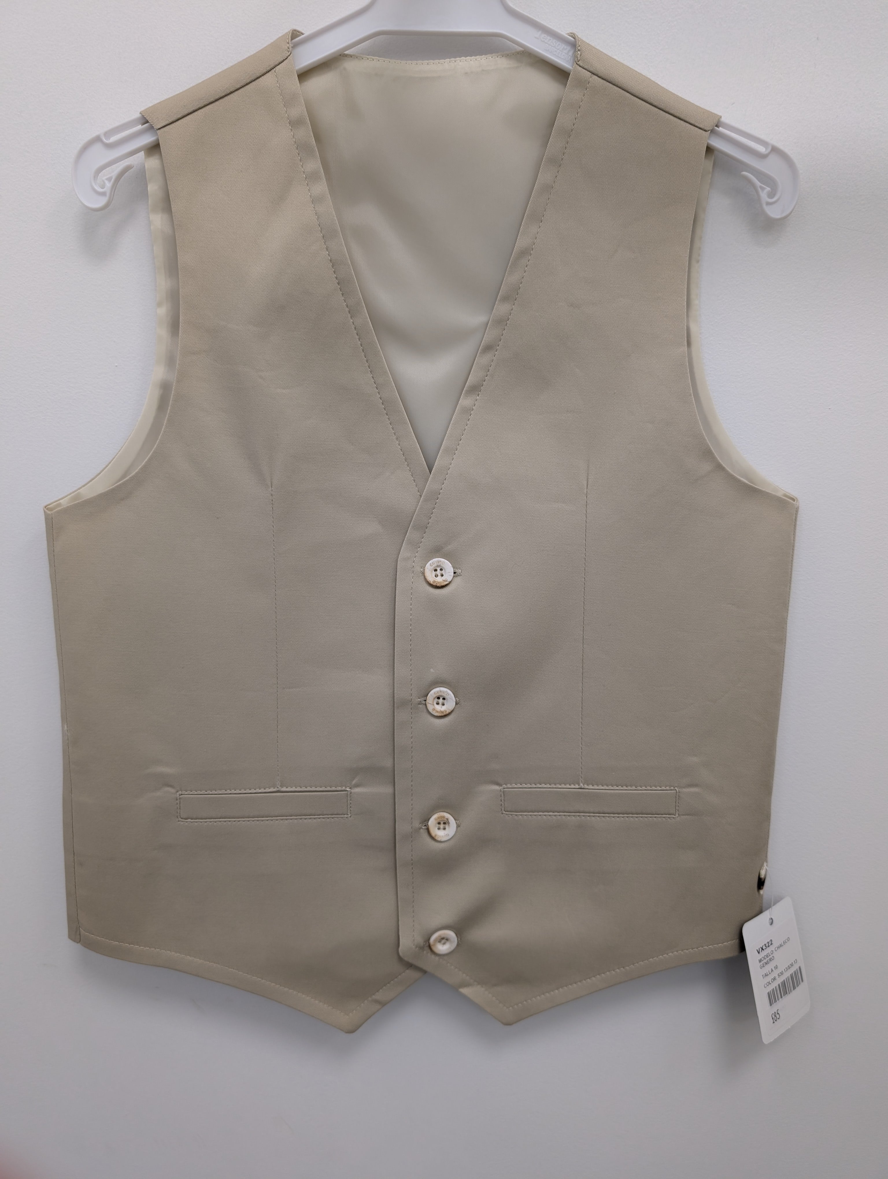 Cuvico Boys Cream Waistcoat