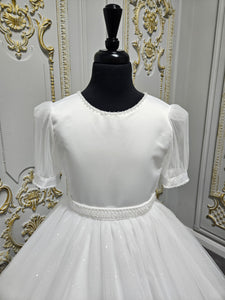 KINDLE EXCLUSIVE Girls White Communion Dress:- PJ106