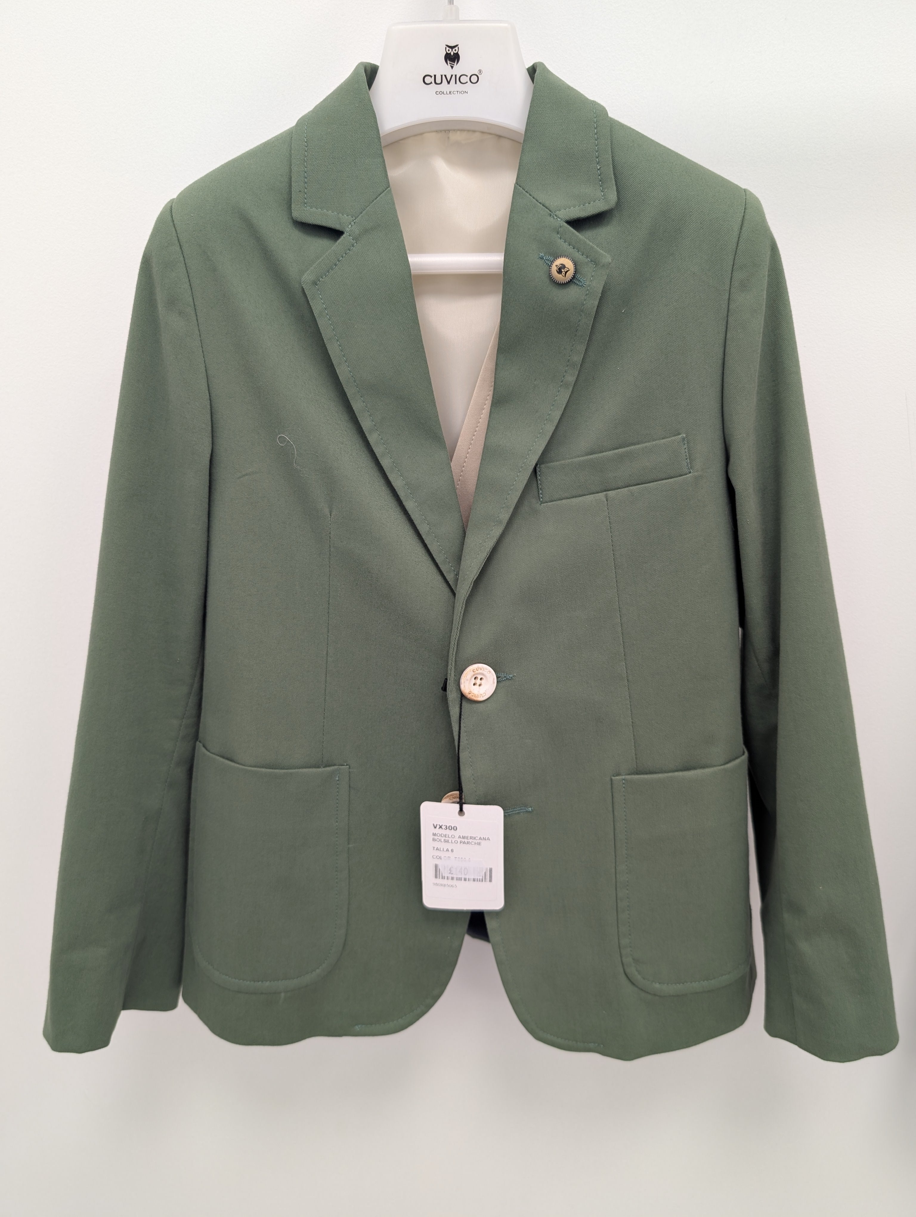Cuvico Boys Forest Green Blazer