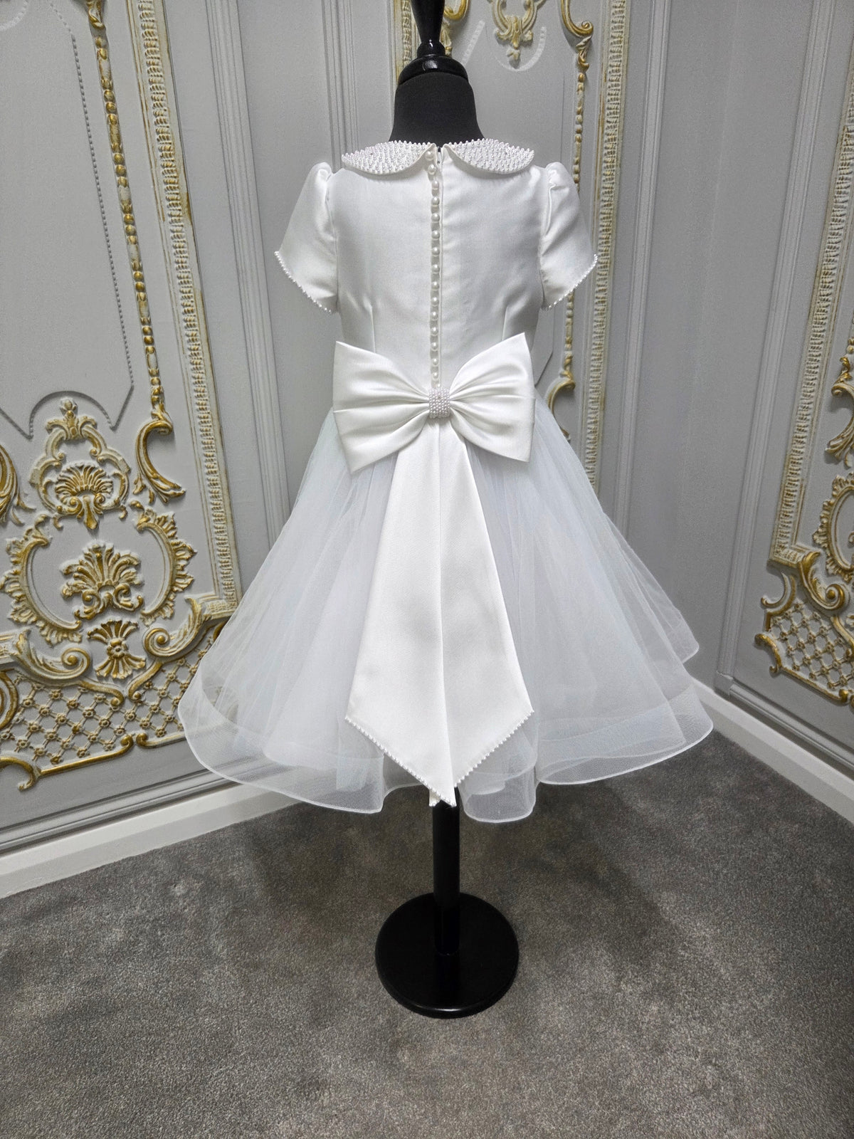 Isabella Girls White Communion Dress IS27496 EXCLUSIVE TO KINDLE