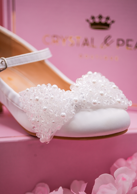 Crystal & Pearl Nieve Heel Shoe