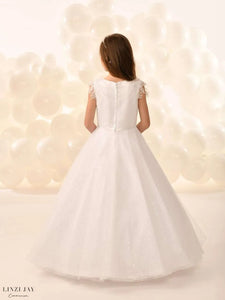Linzi Jay Girls White Communion Dress:- Remi