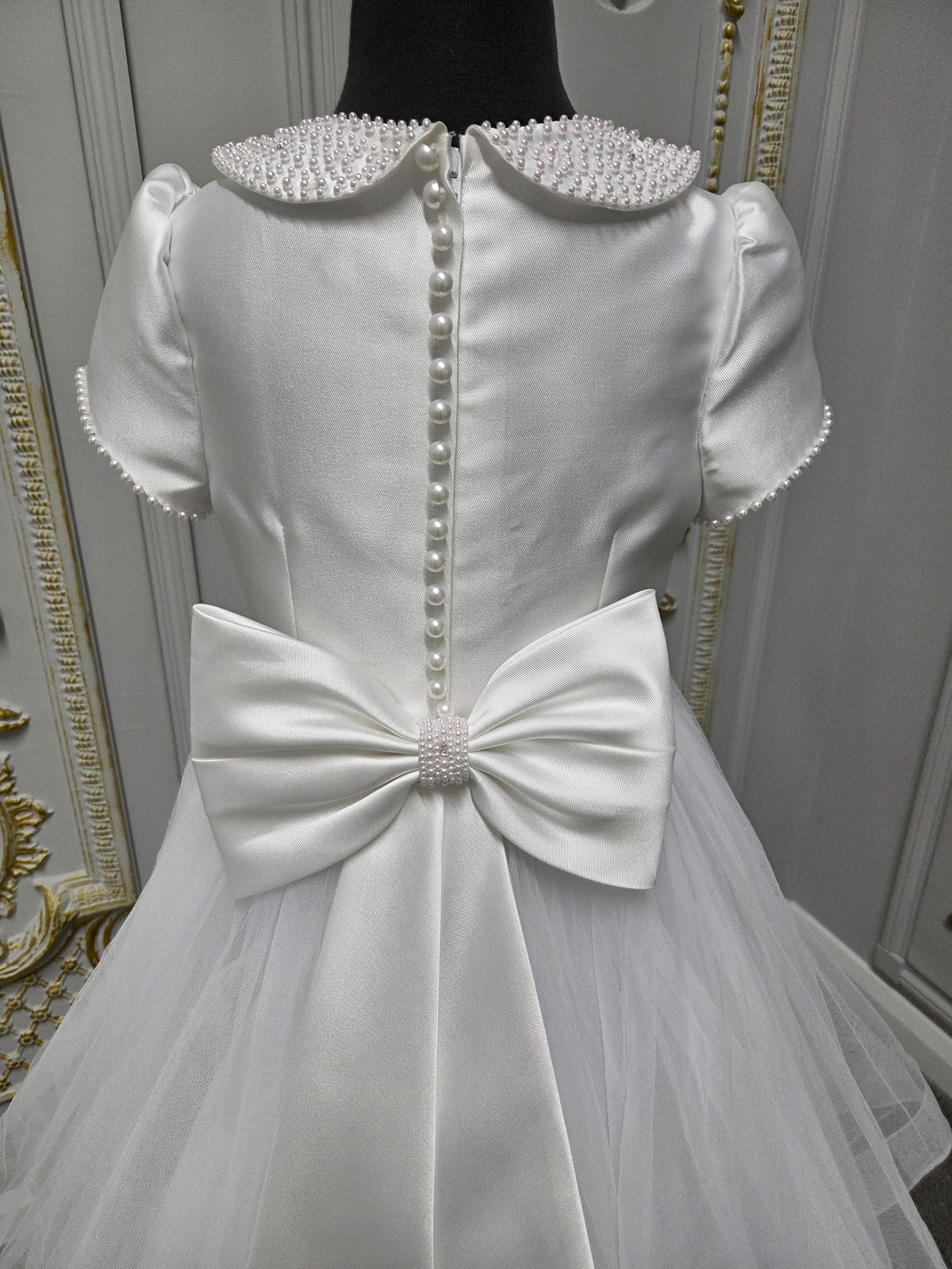 Isabella Girls White Communion Dress IS27496 EXCLUSIVE TO KINDLE