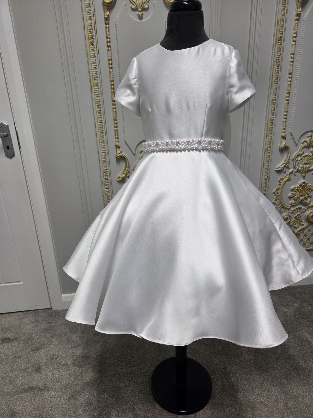 KOKO Girls White Communion Dress:- KO27734