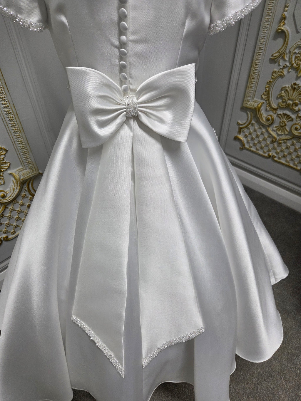 Isabella Girls White Communion Dress IS27494 EXCLUSIVE TO KINDLE