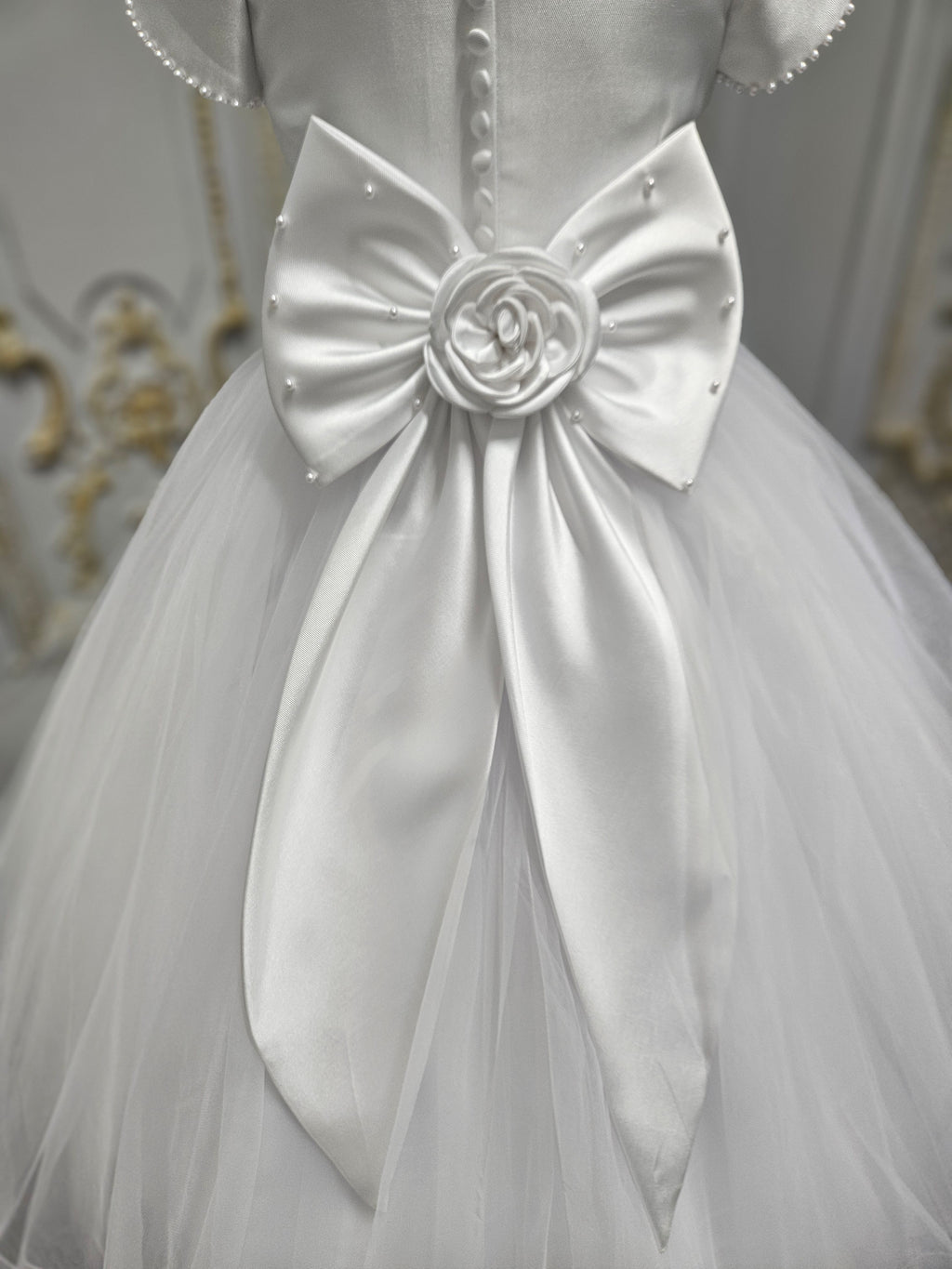 COMMUNION DRESS Isabella Girls White Communion Dress IS26384 EXCLUSIVE TO KINDLE