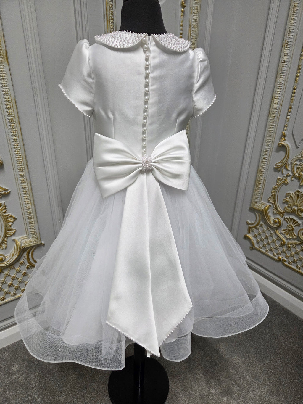 Isabella Girls White Communion Dress IS27496 EXCLUSIVE TO KINDLE