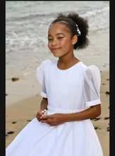 Load image into Gallery viewer, Paula&#39;s Communion Girls White Communion Dress:- PJ94
