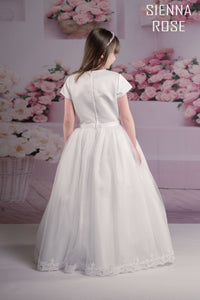 SALE COMMUNION DRESS Sienna Rose By Sweetie Pie Girls White Communion Dress:- SR707 AGE 7, 8 & 10