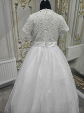 Load image into Gallery viewer, SALE COMMUNION DRESS Little People Girls White Communion Dress:- Reitlin Age 6 &amp; 9
