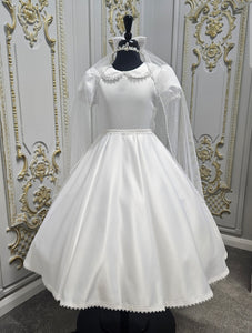 KINDLE EXCLUSIVE Girls White Communion Dress:- PJ105