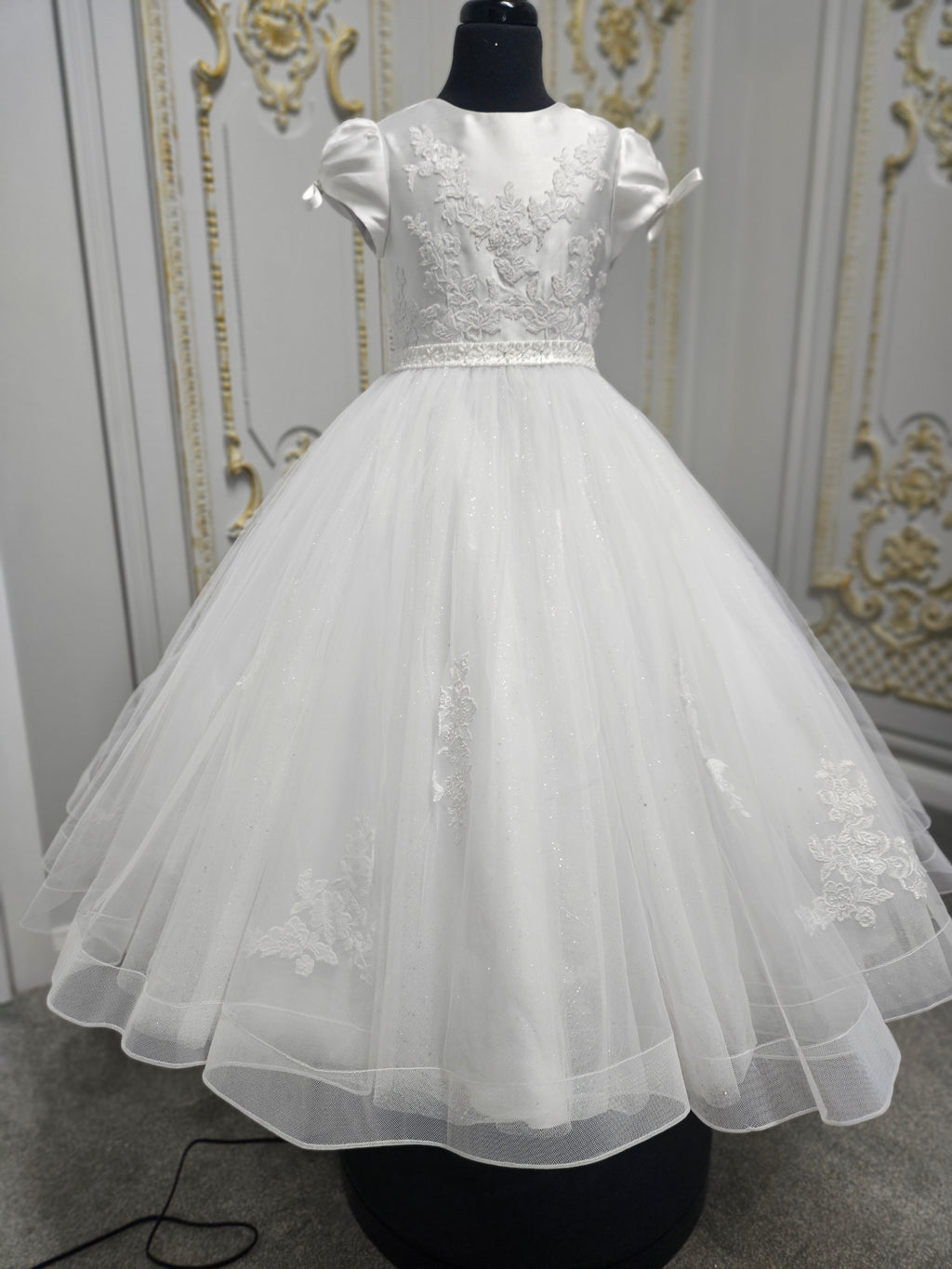 COMMUNION DRESS Isabella Girls White Communion Dress IS26394 EXCLUSIVE TO KINDLE
