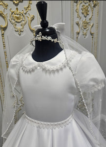 KINDLE EXCLUSIVE Girls White Communion Dress:- PJ105